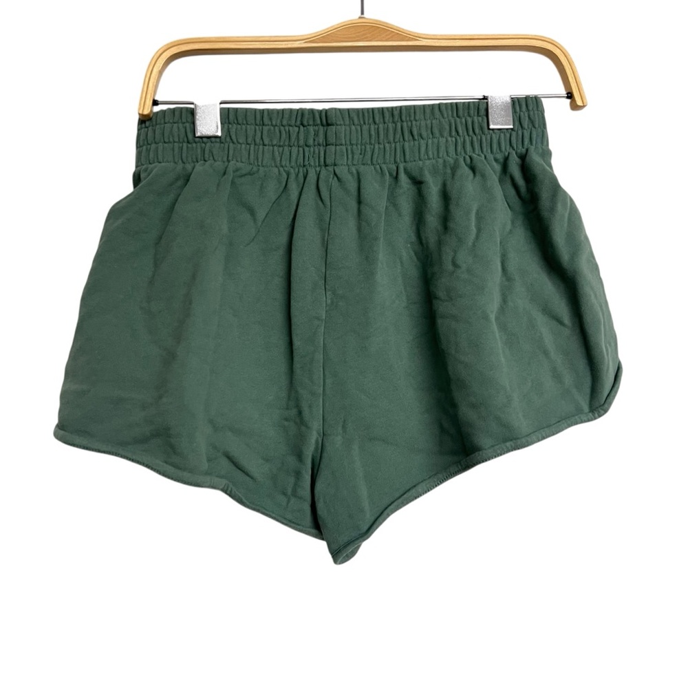 Ugg Elliana Green Fleece Mini Shorts Small - Picture 2 of 4
